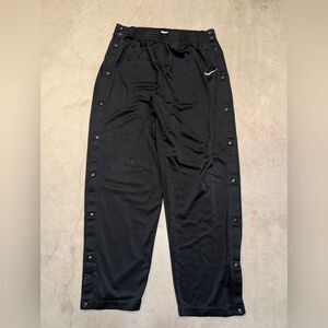 VTG 90s Nike Breakaway Pants Mens XL Black Flaws Snap Down Leg